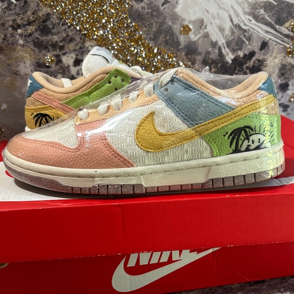 Nike Multicolor Sneakers with Tropical Design - Picture 1 of 5